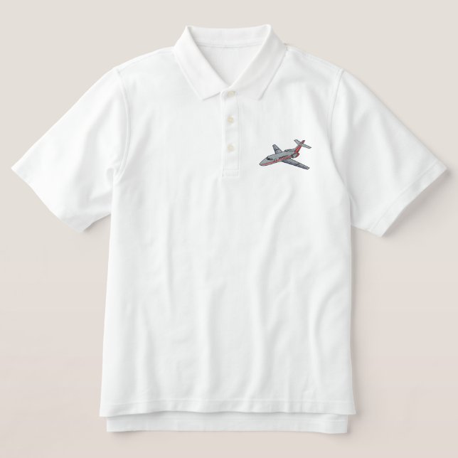 Jet Embroidered Polo Shirt (Design Front)