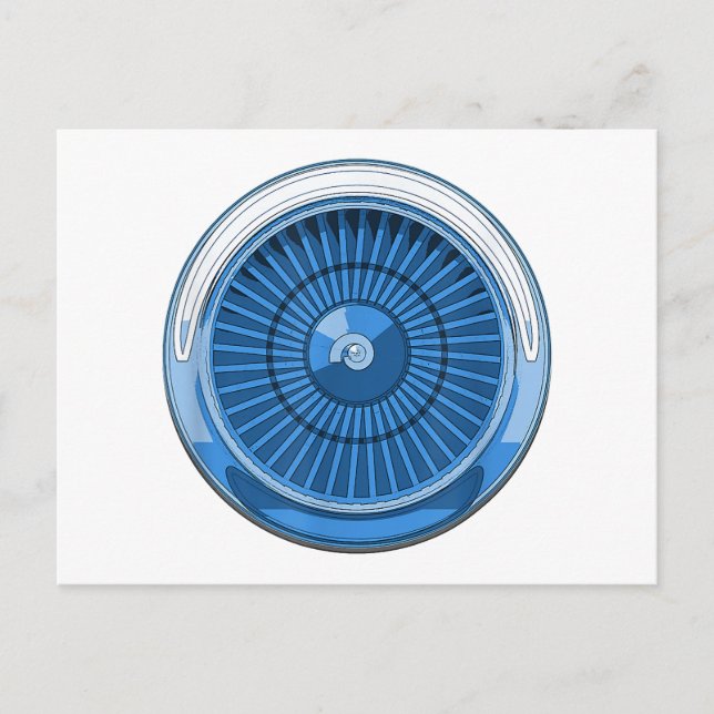 Jet Engine Holiday Postcard (Front)