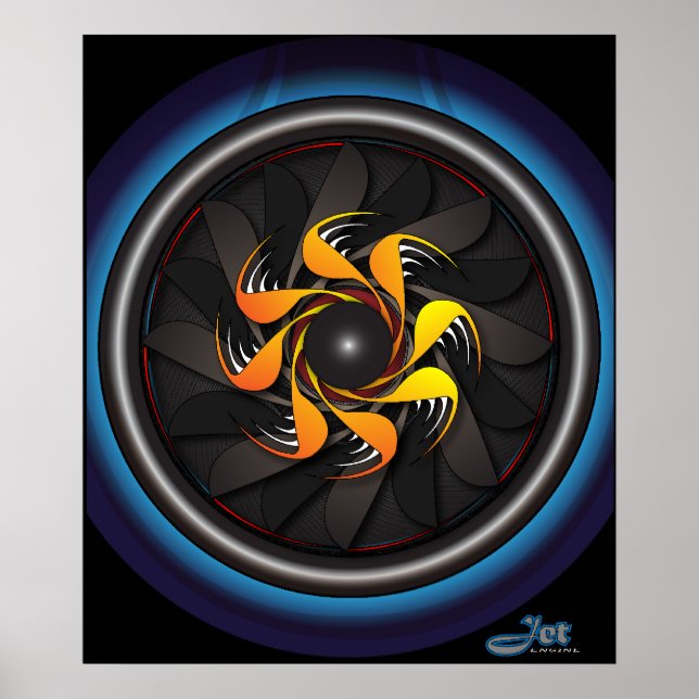 Jet Engine Poster (Front)
