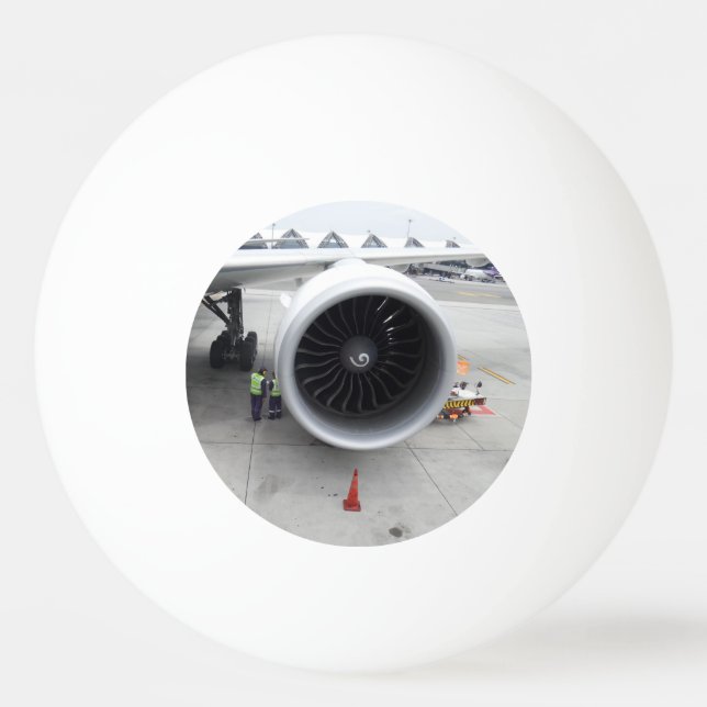 Jet Engine Three Star Ping Pong Ball (Front)