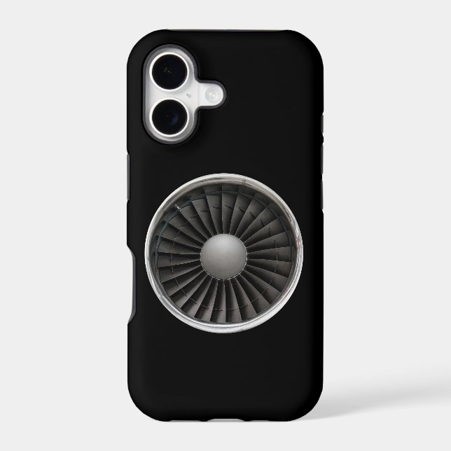 Jet Engine Turbine Fan Iphone Case (Back)