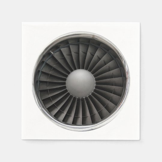 Jet Engine Turbine Fan Paper Napkin