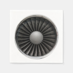 Jet Engine Turbine Fan Paper Napkins