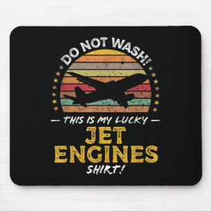 Jet Engines Funny Airplane Quote Graphic  Mouse Pad