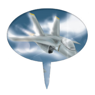 Jet Fighter Aircraft Cake Topper