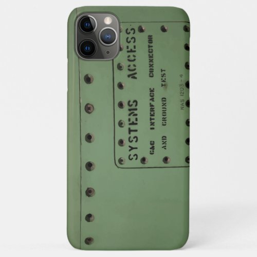 Jet fighter aircraft fuselage Systems access iPhone 11 Pro Max Case