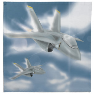 Jet Fighter Aircraft Napkin
