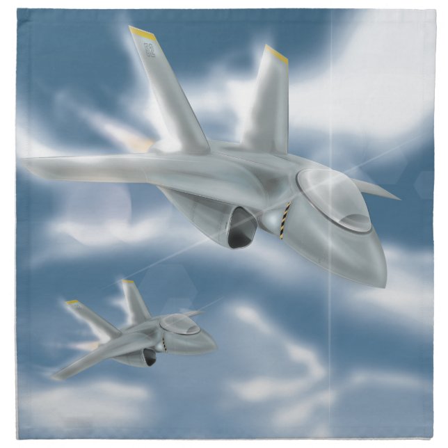 Jet Fighter Aircraft Napkin (Front)