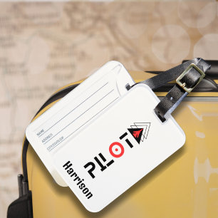 Jet Fighter Aircraft,Pilot, Aviation,Cool,Custom Luggage Tag
