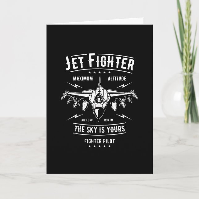 Jet Fighter Card (Front)