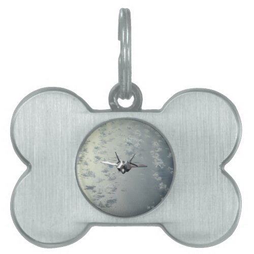 Jet Fighter Over Seas Pet Tag