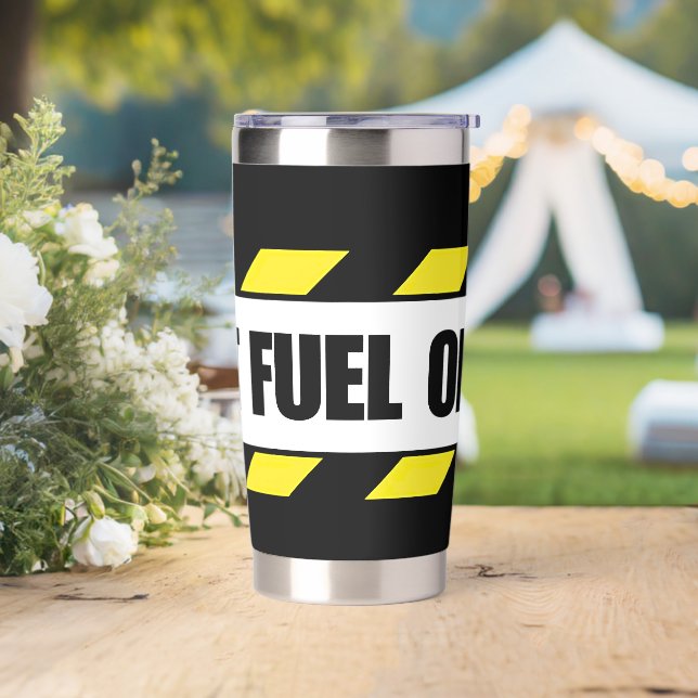 Jet Fuel Only Aviation Decal Insulated Tumbler (Wedding)