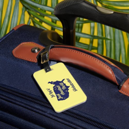 Jet Lag Design Blue Zodiac Color Luggage Tag