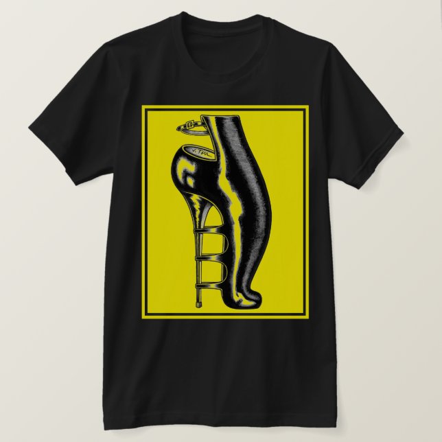 Jet Latex™/Bizarre Rubber Boot T-Shirt (Design Front)