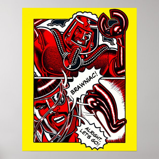 Jet Latex™ vs. Brawniac™ Poster (Front)