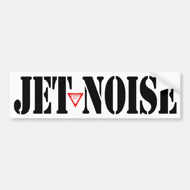 Jet Noise Bumper Sticker (Front)