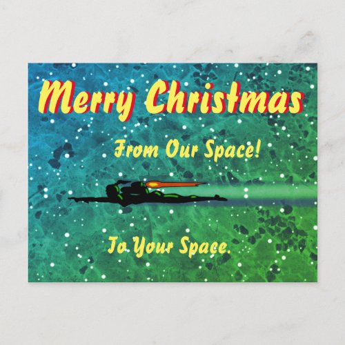 Jet Pack Christmas Postcard