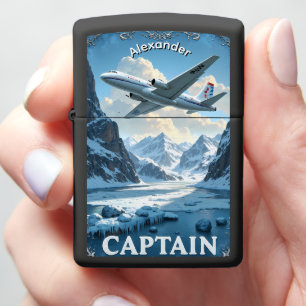 Jet Pilot's Arctic Glacier Commander Gift Zippo Lighter