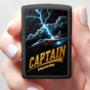 Jet Pilot's Lightning Strike Command Gift Zippo Lighter