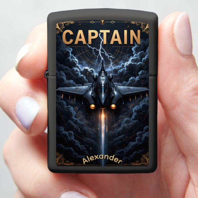 Jet Pilot's Storm Command Thunder Gift Zippo Lighter (In Hand)
