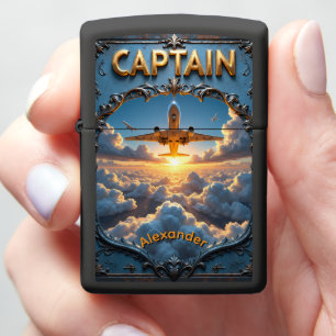 Jet Pilot's Sunset Ascent Commander Gift Zippo Lighter