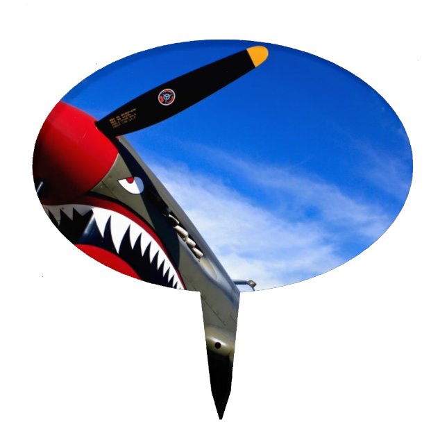 Jet Plane Aircraft Pilot Destiny Congratulations Cake Topper (Front)