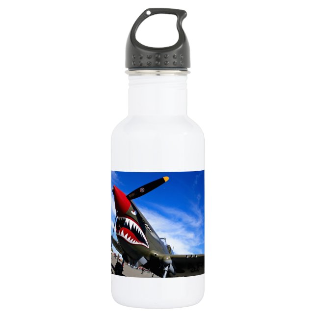 Jet Plane Aircraft Pilot Destiny Congratulations Stainless Steel Water Bottle (Front)