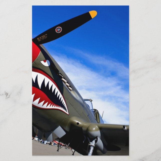 Jet Plane Aircraft Pilot Destiny Congratulations Stationery (Front)