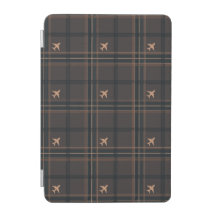 Jet Plane Brown Tartan Plaid