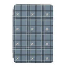Jet Plane Colonial Blue Tartan Plaid