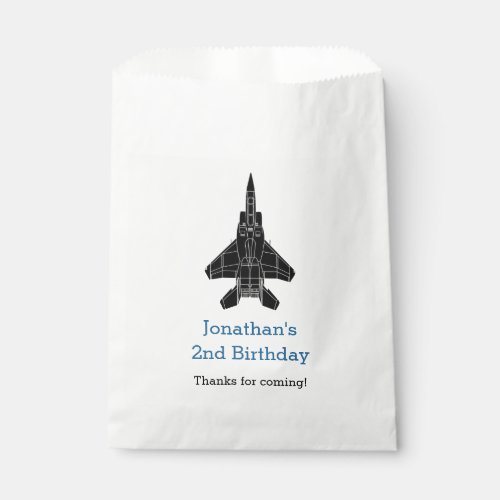 Jet Plane Favor Bags Personalized