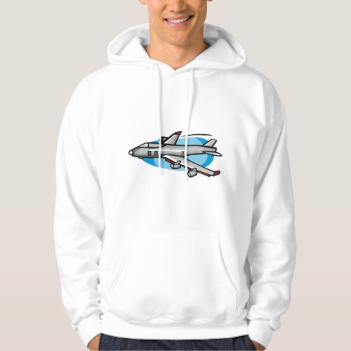 Jet Plane Mens Hoodie