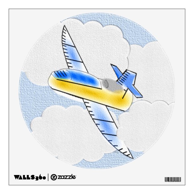 Jet Plane Wall Sticker (Front)