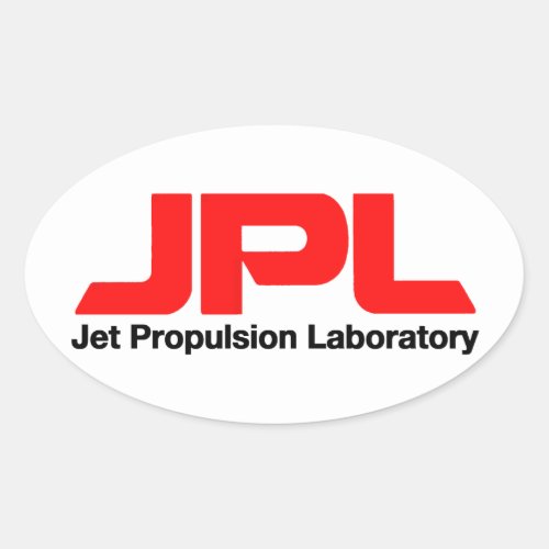 Jet Propulsion Laboratory Oval Sticker