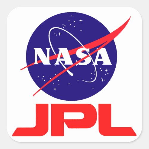 Jet Propulsion Laboratory Square Sticker
