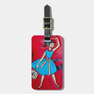 Jet Set Girl Luggage Tag