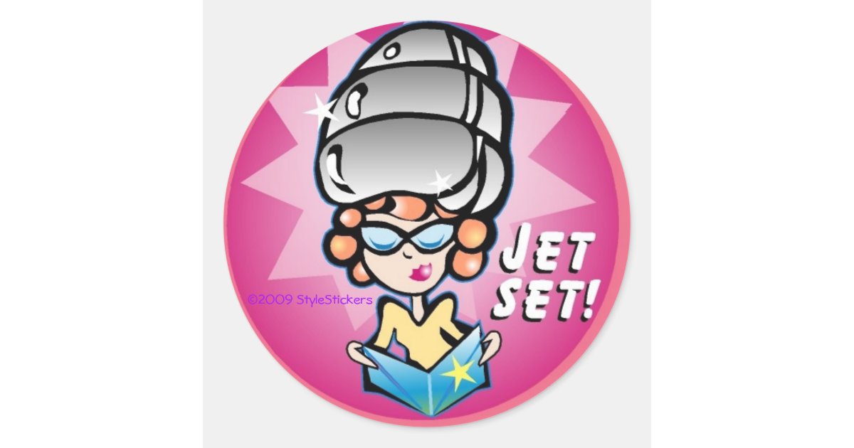 JET SET! StyleStickers™ Sticker | Zazzle