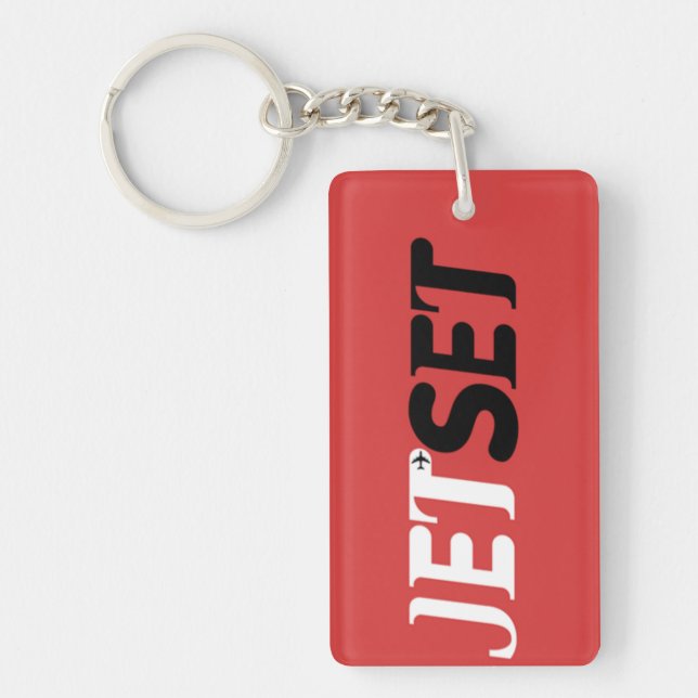 Jet Set Traveler Keychain (Front)
