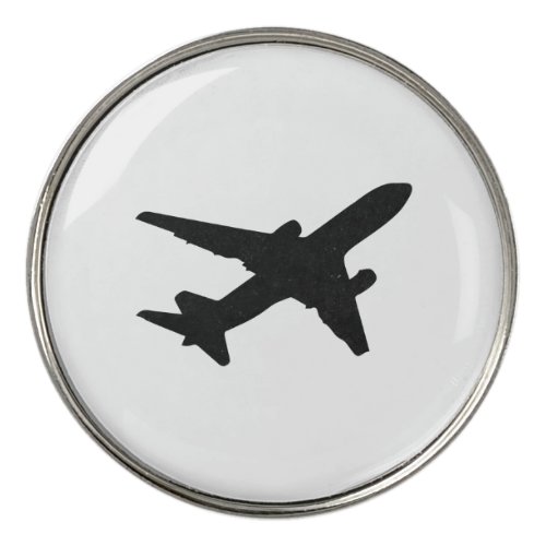 Jet Silhouette Golf Ball Marker