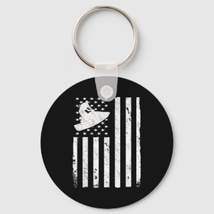 Jet ski american usa flag jetski keychain