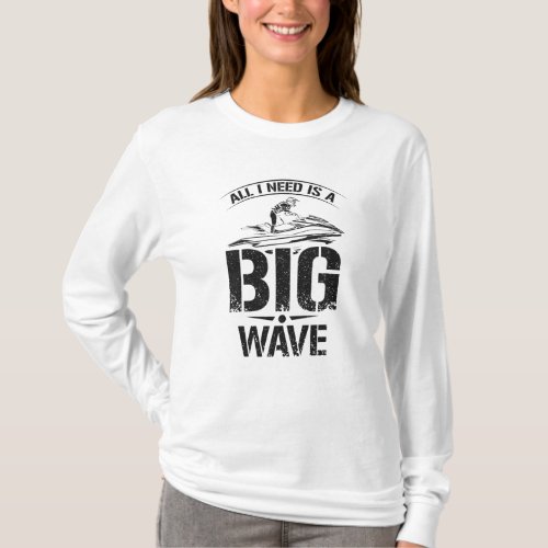 Jet Ski big wave T_Shirt