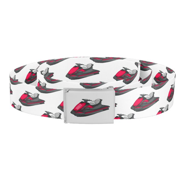 Jet ski cartoon illustration belt (Coil)