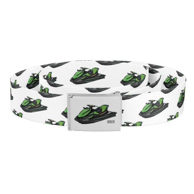 Jet ski cartoon illustration belt (Coil)