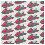 Jet ski cartoon illustration  fabric