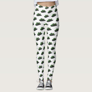 Jet ski cartoon illustration leggings