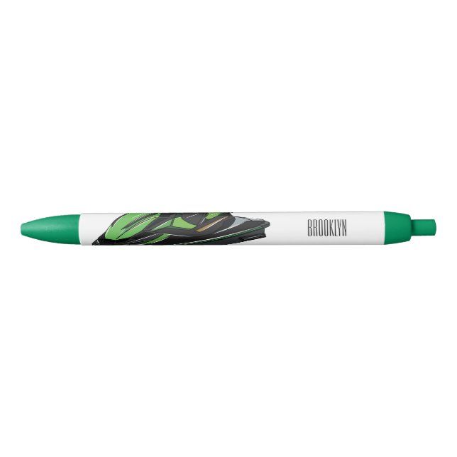 Jet ski cartoon illustration pen (Front)
