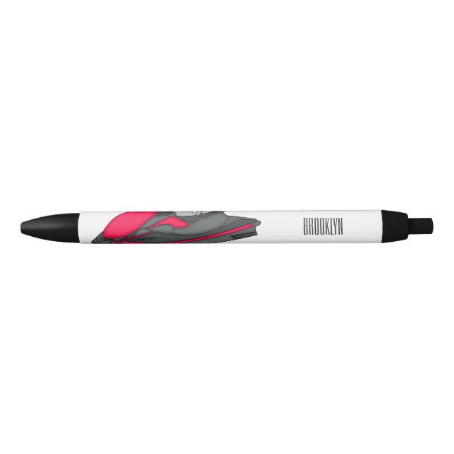 Jet ski cartoon illustration pen (Front)