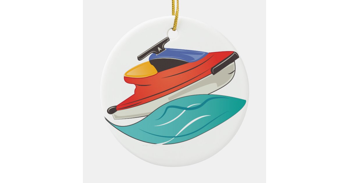 jet ski ceramic ornament zazzle com jet ski christmas ornament