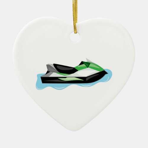 Jet Ski Ceramic Ornament