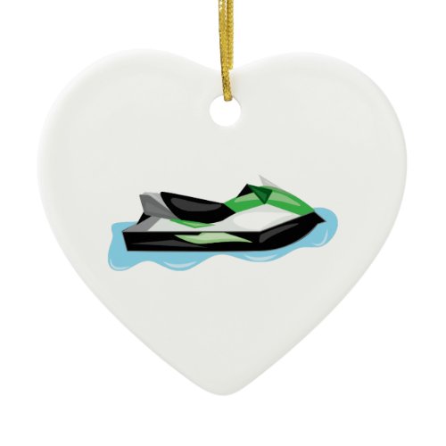 Jet Ski Ceramic Ornament